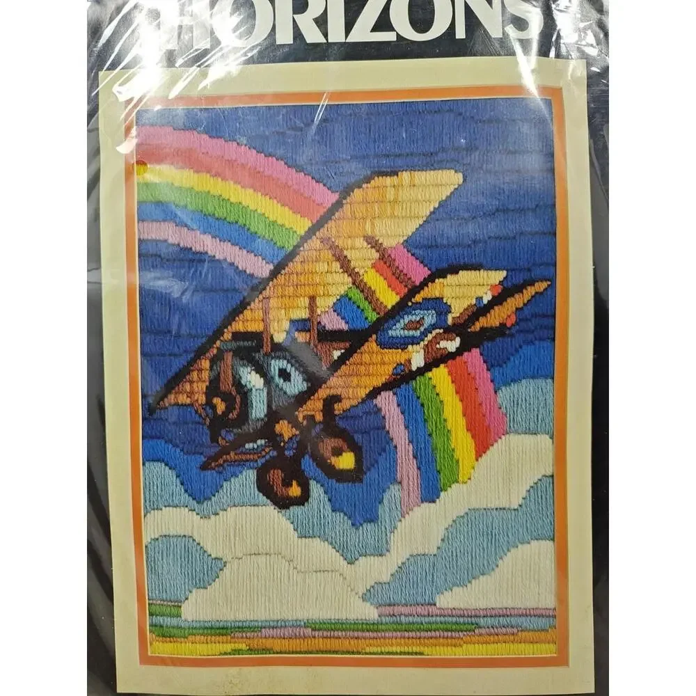 1986 Monarch Horizons Longstitch Kit LS 137 Rainbow Flight 9